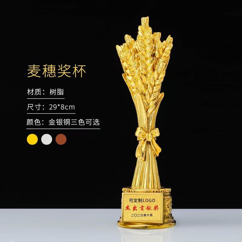 Fabricante de trofeos de resina de una sola pieza Trofeos de niños Concurso de baile Premiación del anfitrión pequeño discurso Trofeo conmemorativo