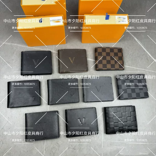 2025 Classic Foreign Trade Monogram Short Wallet with Card Slots, Genuine Leather, Unisex, with Logo, 60985 Original Version