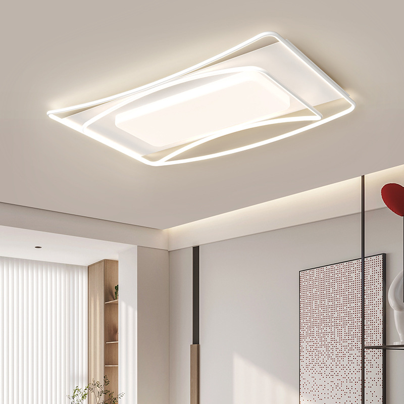 Luz de techo LED, luz de sala de estar de viento crema, atmósfera moderna y simple, nueva luz de Guangdong Zhongshan, habitación de dormitorio