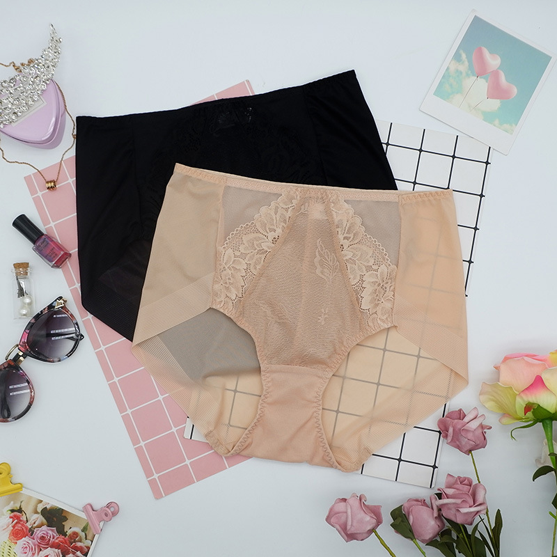 K412 Export Korean Foreign Trade Mid-High Waist Seamless Women's Underwear Soft Comfortable Plus Size Thin Briefs