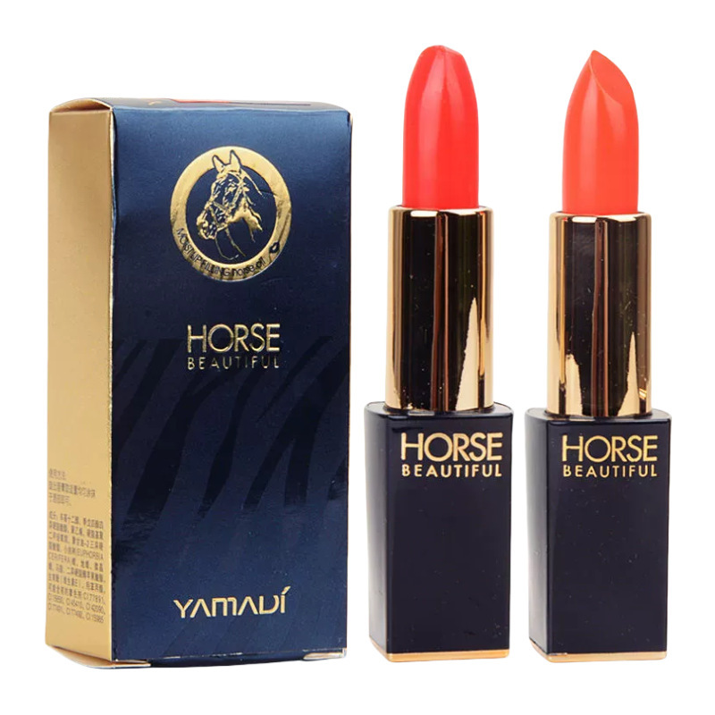 Yamadi Qili Luxury Horse Oil Temperature Change Lipstick Lasting Color Do Not Stick Cup Water Moisturizing Temperature Change Lipstick