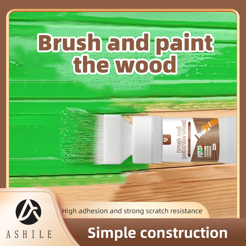 跨境毛刷木器漆水性木头漆家用自刷涂料家具翻新漆木门漆改色批发