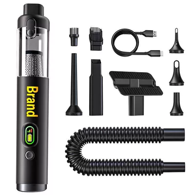 Car-mounted brushless cordless vacuum cleaner, handheld mini blower and vacuum in one, digital display, super strong suction, suitable for home and outdoor use (Tozsoranlar)
