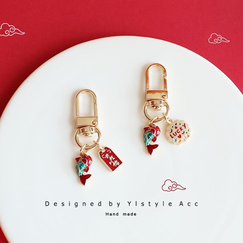 New year koi future like brocade carp Airpods keychain bag pendant for couple girlfriends gift jewelry New year koi future like brocade carp Airpods keychain bag pendant for couple girlfriends gift jewelry