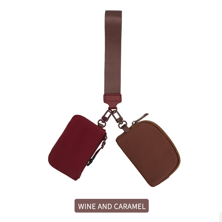 Bolso de muñeca para mujer Spot, bolso portátil Lulu para guardar tarjetas, monedero pequeño para tarjetas bancarias_voghion.com