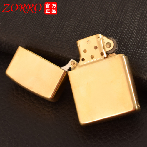 Zorro kerosene lighter 902S thickening machine Blue Icefield copper light plate machine creative retro old-fashioned grinding wheel lighter