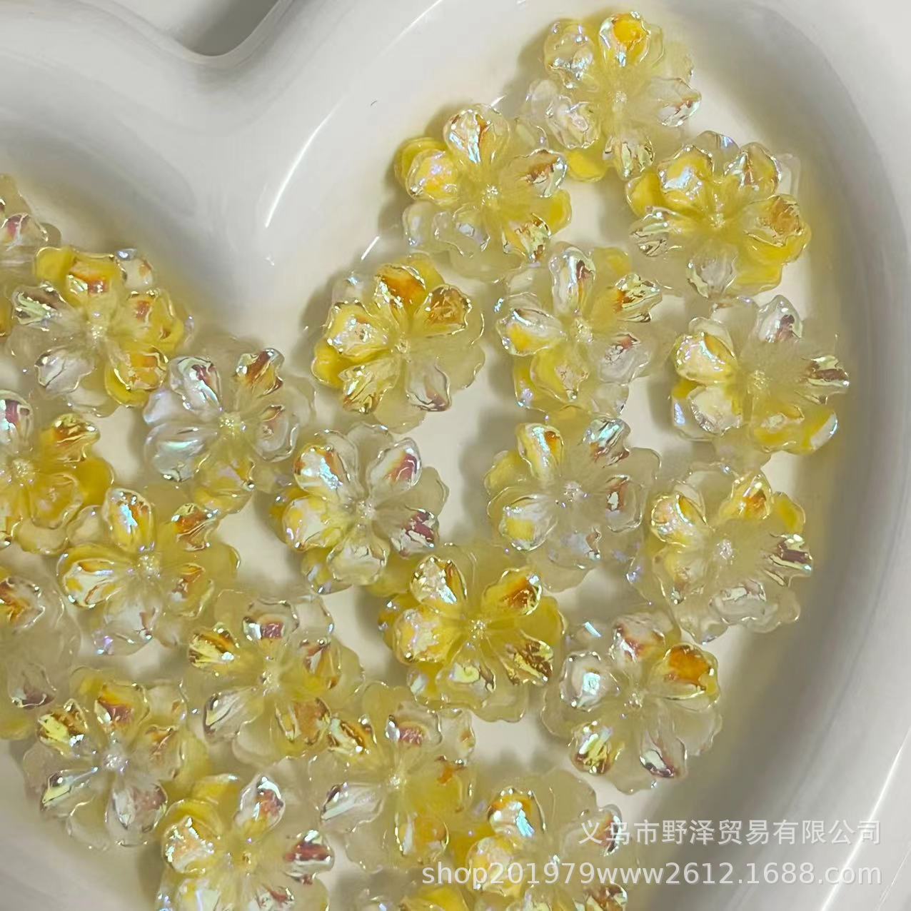 Nuevo luminoso Mabei Tarjeta de flor de cinco pétalos 25 floreciente Rosa japonés material hecho a mano accesorios para el cabello DIY en stock al por mayor