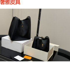 高品質ホーボー牛革脇の下バケットバッグヤングツリーラベル付きハンドバッグ正しいラベル通勤トレンドファッション