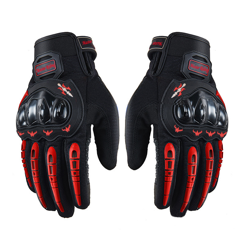 Guantes de pantalla táctil motocicleta caballero todoterreno guantes de dedo completo guantes de protección guantes transpirables