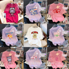 10元模式摆地摊便宜货源 1元外贸潮流新款女装短袖T恤批发9.9包邮