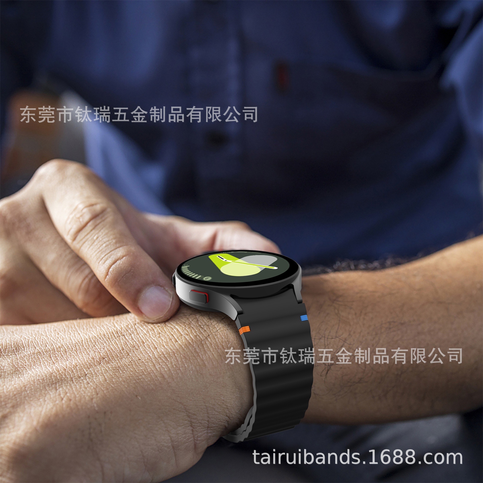 Applicable to the official Galaxy watchFE/6/5/4 with wavy seam silicone strap of Samsung Watch 7 undefined