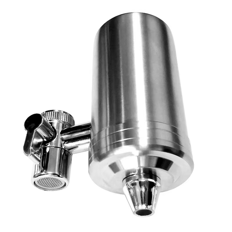 Purificador de agua de cocina doméstica filtro de purificación de agua del grifo tecnología negra filtro de agua de acero inoxidable 304 filtro de agua