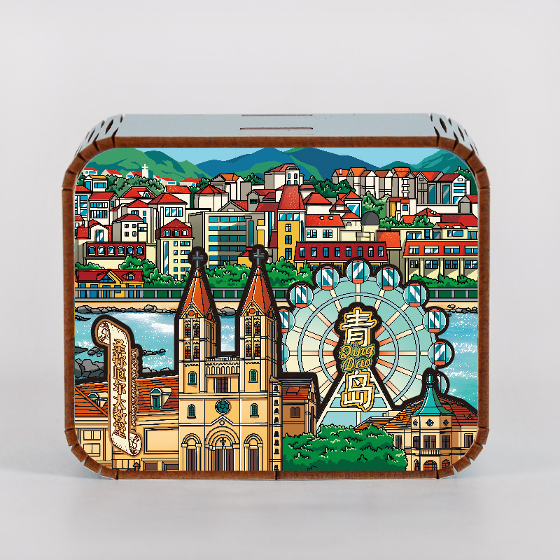 オリジナルアモイ重慶南京西安都市動態オルゴールオルゴールオルゴール観光記念品|undefined