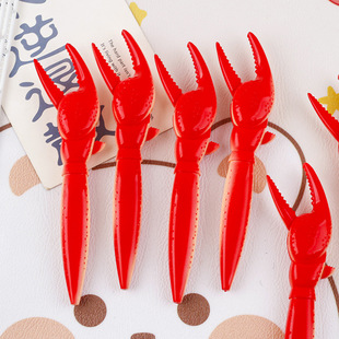 Creative stationery crab pliers press toy black pen lobster claw pen ball pen press crab boss crab pliers signature