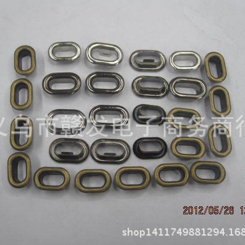 供应各种气眼  槽扣 铜1.0#槽扣 鞋材箱包辅料配件款 质量可靠
