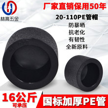 PE承插式管帽管材堵头堵盖管闷头20 4分25PE水管管材管件配件