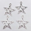 22x20mm DIY jewelry accessories hollow star pendant pentagram clothing bag pendant