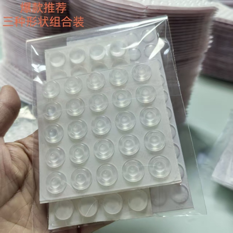 Three shapes of silicone particles combined with 107 stickers
