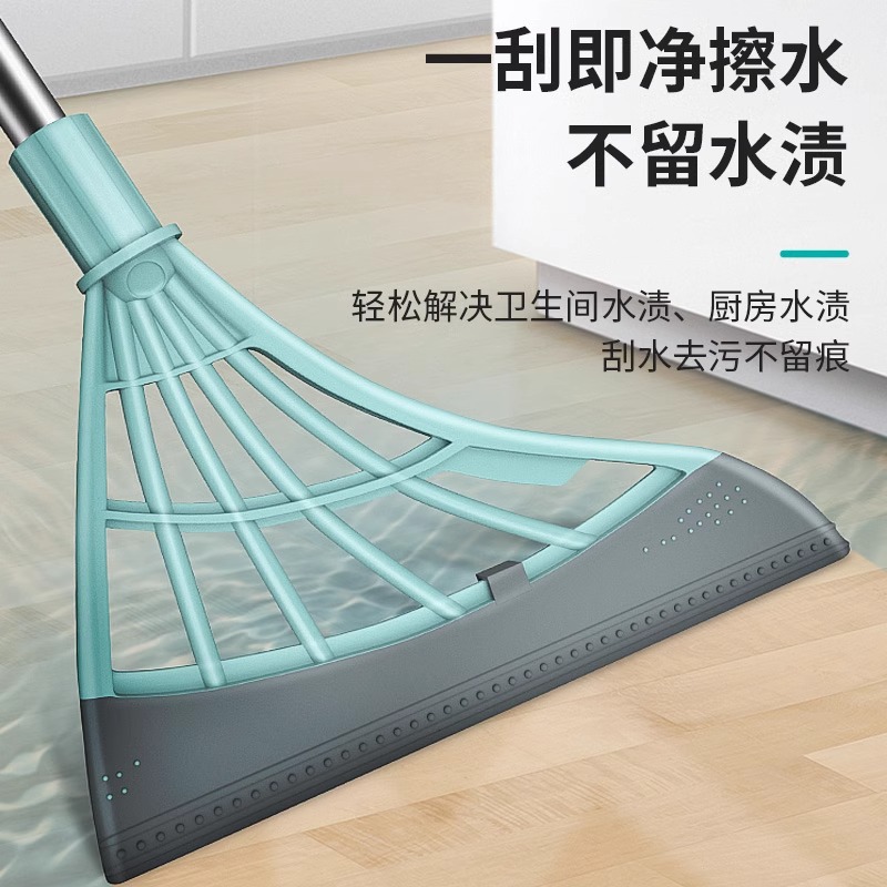 Magic Silicone Broom for Home Use, Water-Sweeping Floor Scraper, Floor Mop, Bathroom Hair Remover, Bathroom Toilet Tool