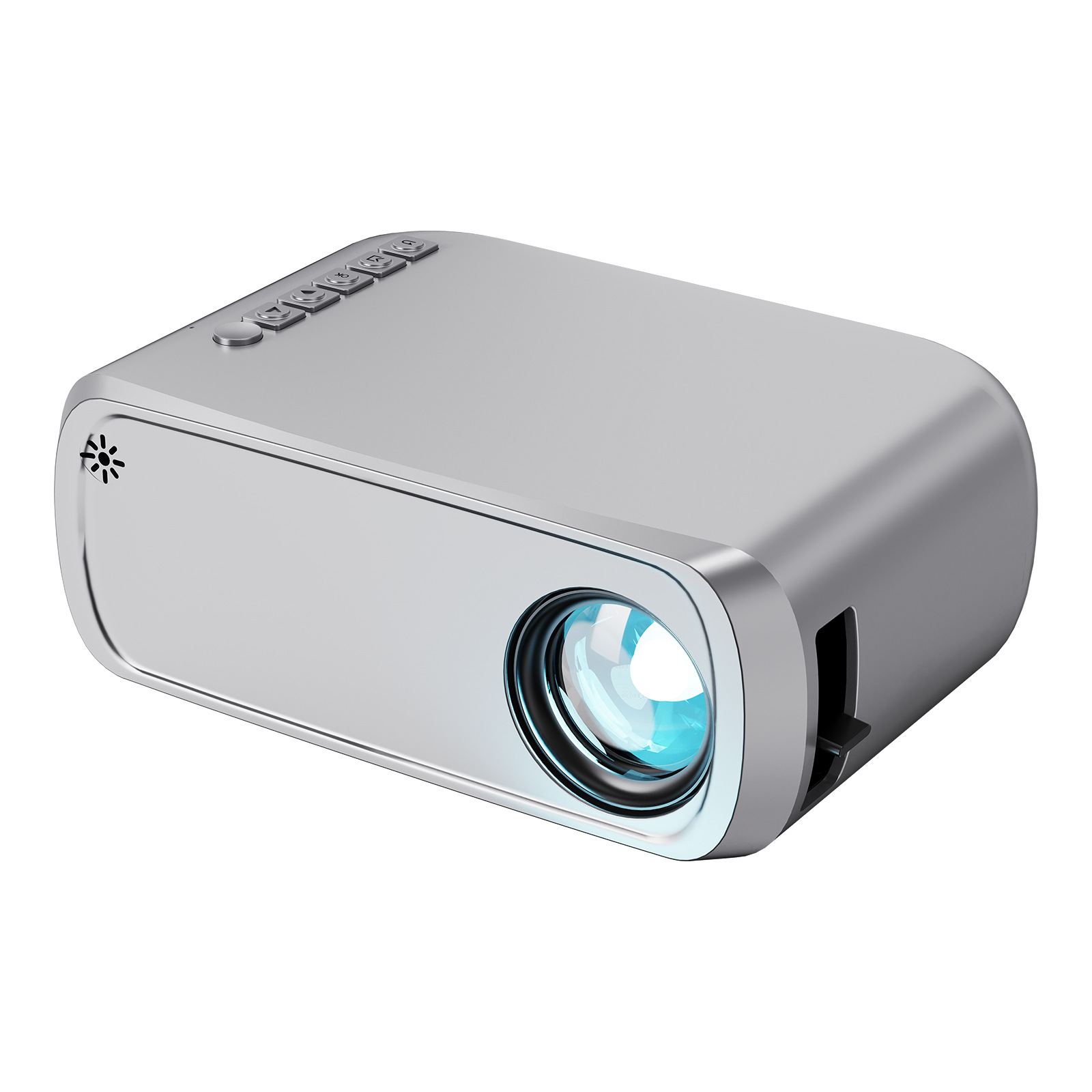 Micro Mini Portable Projector Home Office Support 1080P Support Power Bank Supply 480P Same Screen