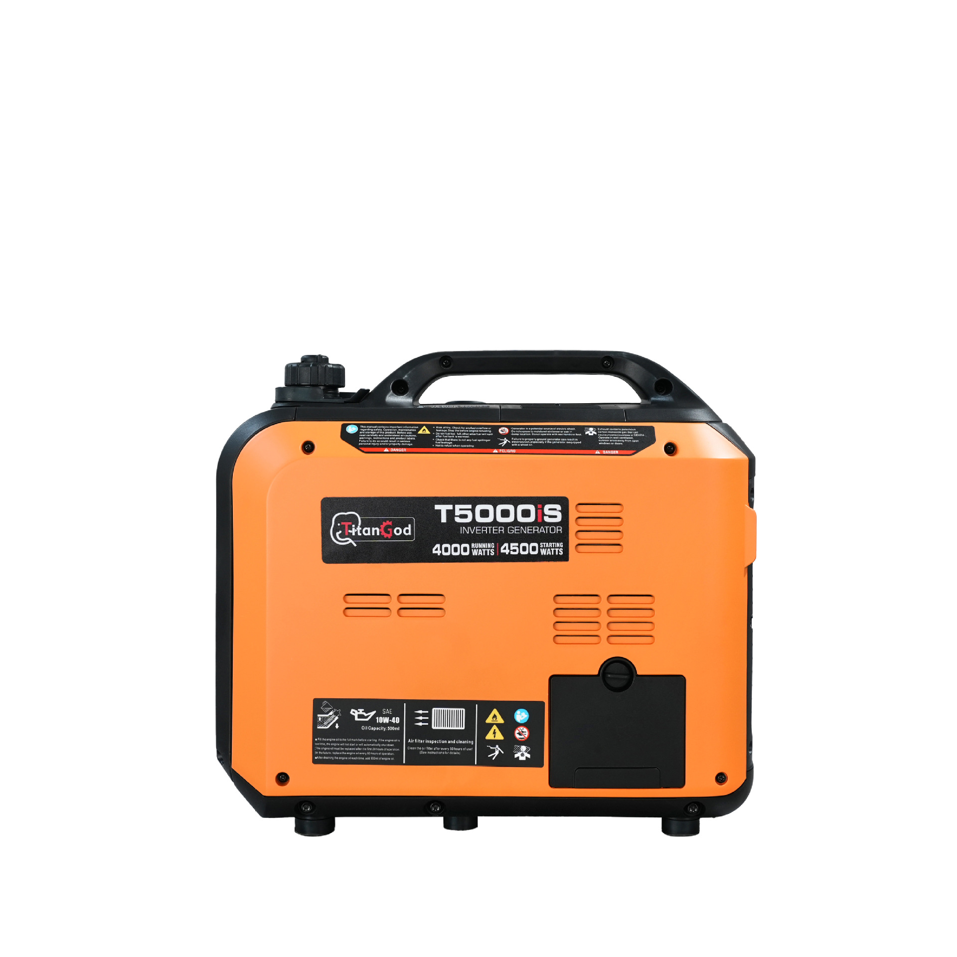 Gasoline Generator, Small 220V Generator, Small Household Silent Generator, Portable for Camping and Outdoor Use