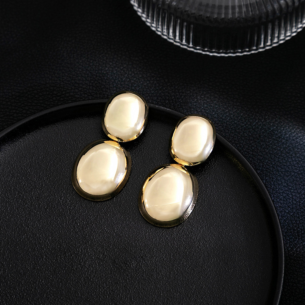 16g Weight Drop Earrings Classification 1 Pair Quantity Daily Occasion Iron Material Geometric Pattern Women's Gender Plating Design Simple Style Style 1 Pair Simple Style Geometric Plating Iron Drop Earrings 32