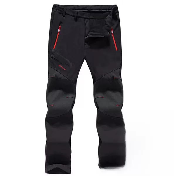 Charge Pants Outdoor Quick-drying Stretch Charge Pants Windproof Waterproof Wear-resistant Breathable Quick-drying Fleece-lined Thickened Soft Shell Pants for Men