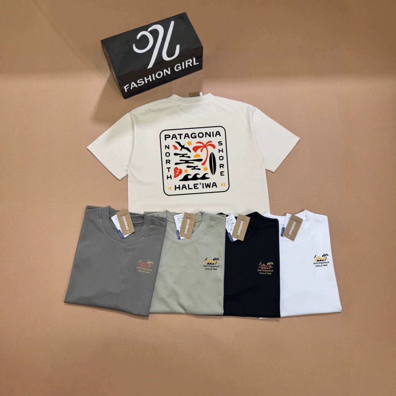 Pata Bata American Outdoor Mountain-Style Hiking and Camping Oval Logo All-Cotton Round-Neck Pullover Short-Sleeve T-Shirt Trendy Pata Bata American Outdoor Mountain-Style Hiking and Camping Oval Logo All-Cotton Round-Neck Pullover Short-Sleeve T-Shirt Trendy