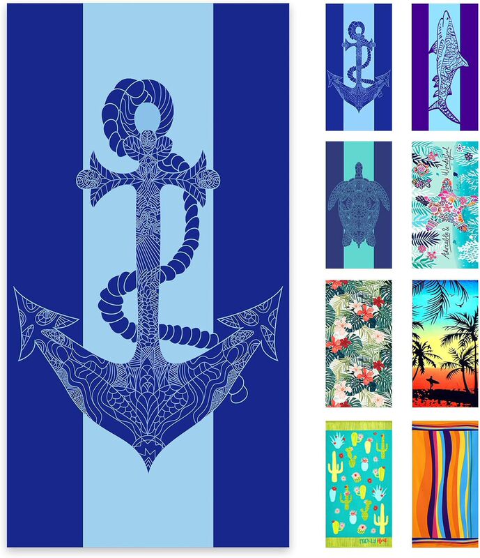 Cabanana sand-free beach towel \u2013 large beach towel sand-proof 70x 35 large microfiber