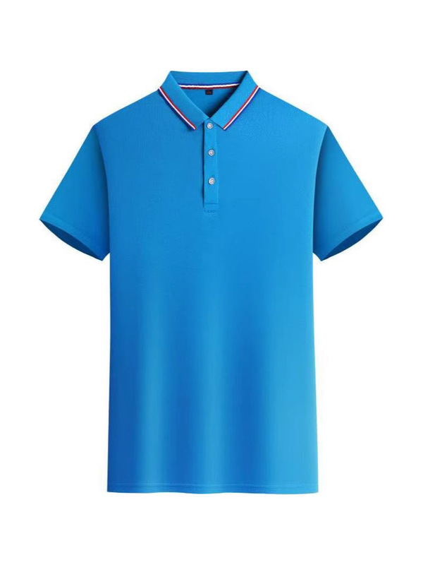 シルクコットン速乾インターカラーラペルプリントロゴ作業服半袖ポロシャツ180g(個包装なし)|undefined