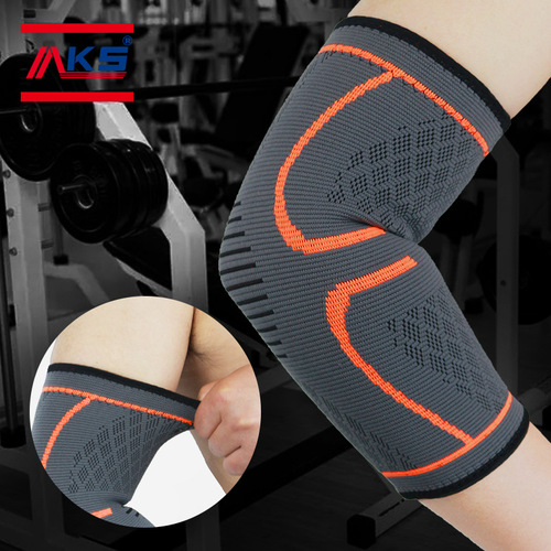 Cross-border sports elbow pads wholesale Amazon men's non-slip cycling nylon basketball fitness knitted sports elbow pads