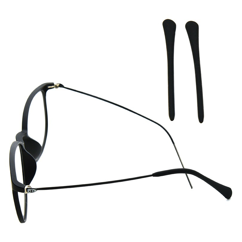 Glasses Accessories Round Mouth Metal Glasses Foot Cover Round Pinhole Soft Silicone Anti-Slip Cover Silicone Slim Glasses Leg Cover