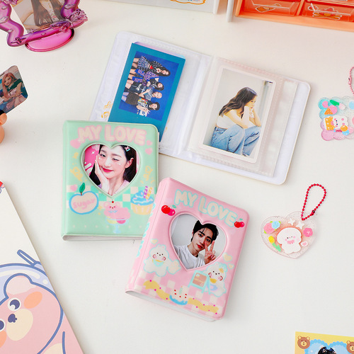 Korean style 3-inch Polaroid photo album storage checkerboard idol photo card album couple photos star photo storage