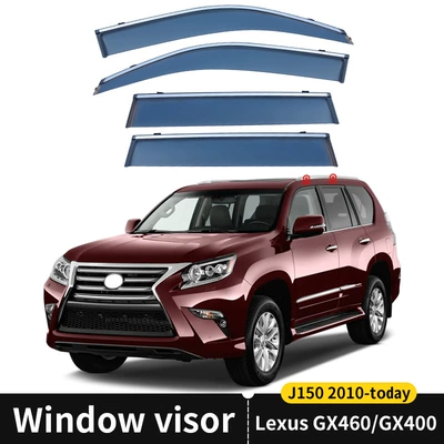 Rain shield – visor - standard-packing-without-logo-lexus-gx460gx400-mk2-j150-2010-pc-with-bright-strip-rain-shield