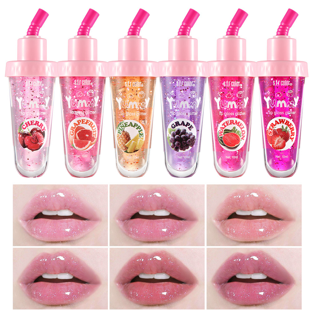 s.f.r color comercio exterior al por mayor puro para hidratar natural color de fruta taza de paja brillo labial