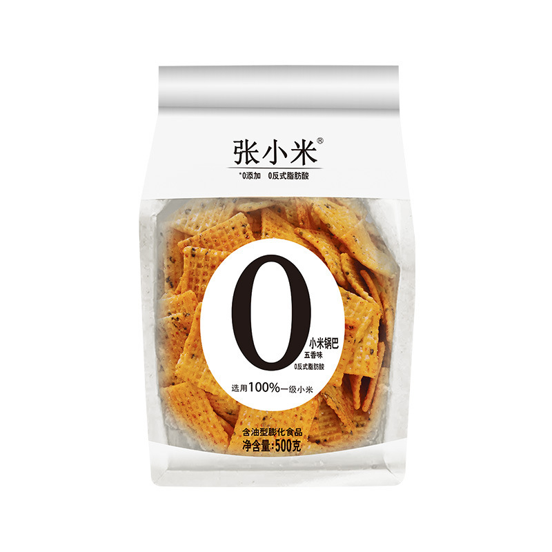 张小米0添加剂小米锅巴爆款解馋零食500g 麻辣/五香味 官方旗舰店|undefined