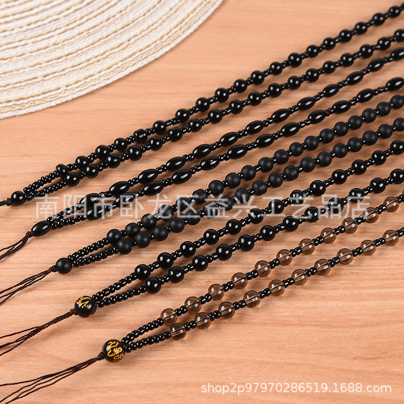 Cord Pendant Necklace Imitation Obsidian Necklace Cord Gold Jade Pendant Jade Pendant Frosted Bead Pendant Cord Street Market Necklace Cord Pendant Necklace Imitation Obsidian Necklace Cord Gold Jade Pendant Jade Pendant Frosted Bead Pendant Cord Street Market Necklace