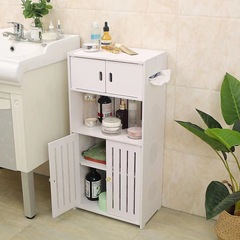 中国風ダブルドア立棚浴室棚床置き式トイレ収納整理棚穴なしベッド棚