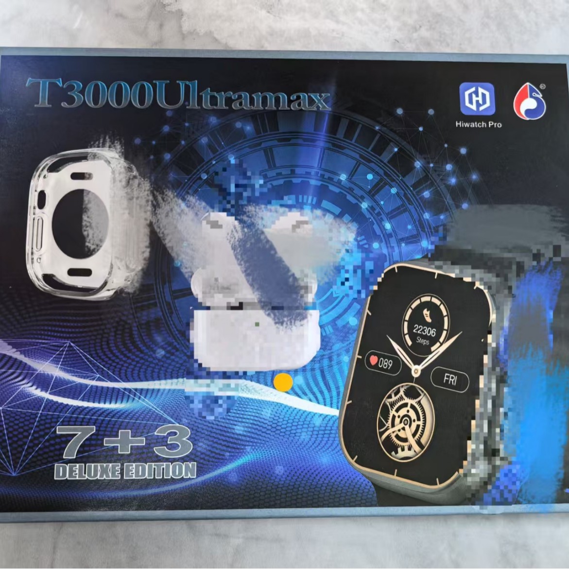 T3000Ultramax Smart Watch Bluetooth Call 7+2 Set Watch Sports Pedometer Heart Rate Blood Cross-Border