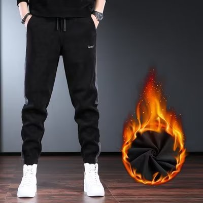 Jeans de marca de moda para hombres, pantalones harem casuales negros de primavera y otoño para hombres, cintura elástica, pantalones gordos sueltos de hip-hop
