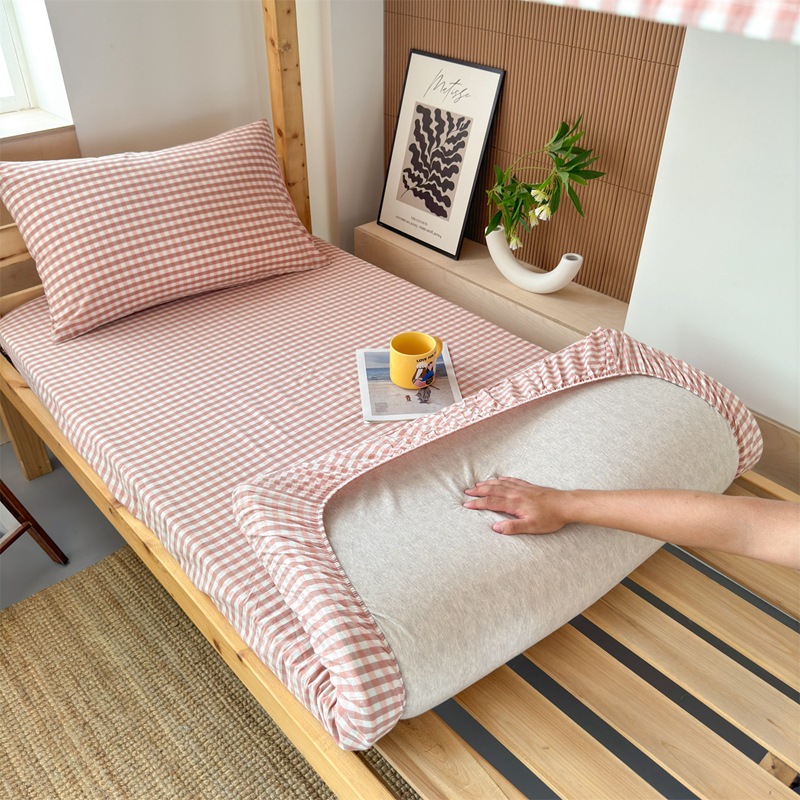 Cubierta de cama de algodón para dormitorio de estudiantes durante la temporada escolar Cubierta de cama de algodón 90x190 Cubierta protectora de colchón individual para dormitorio