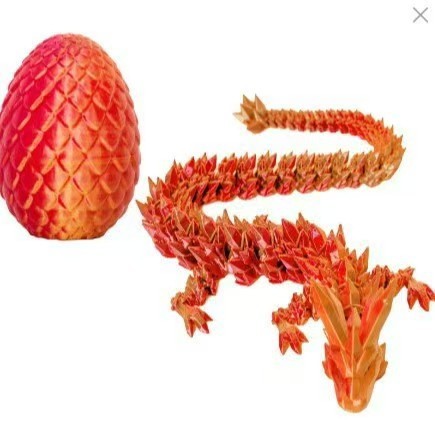TK Amazon 人気の 3D プリントおもちゃ発光ドラゴンクリスタルドラゴン柔軟な可動装飾品クリエイティブ教育玩具|undefined