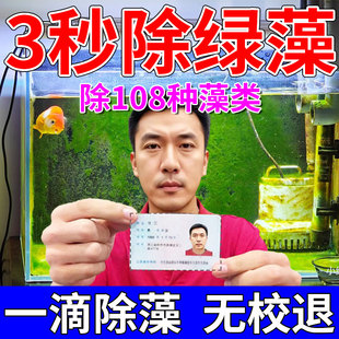 Fish Tank Algae Remover, Algae and Moss Remover, Does Not Harm Fish, Removes Green Water, Brown Algae, Black Hair Algae, Moss Killer, Fish Tank Algae Remover