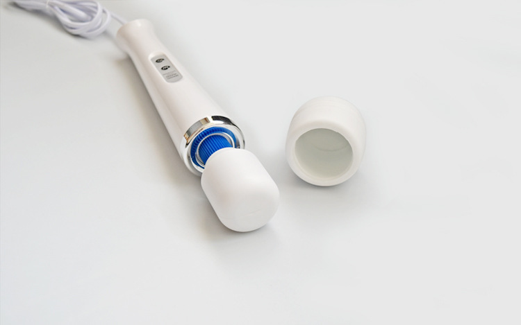 Rechargeable 10-Frequency Wand Massager, Silicone Body, 320mm, Plug-In Charging — detail image 15