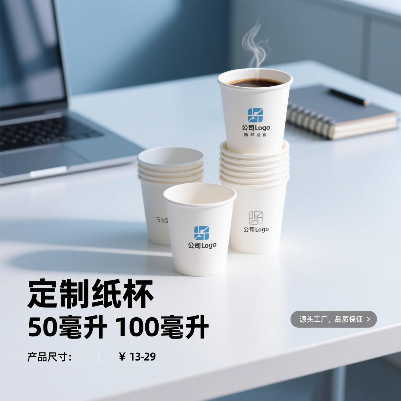 Taza de papel de 100ml personalizada de 5 onzas impresa LOGO taza desechable publicidad personalizada taza de degustación desechable taza de degustación