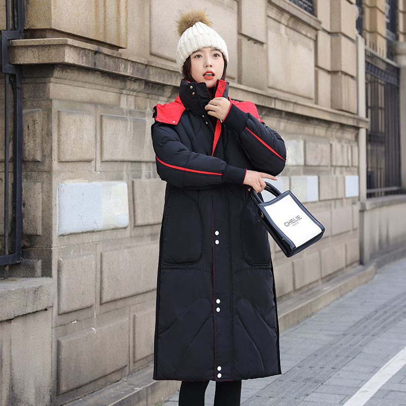 2024 invierno engrosado dos lados vestidos de algodón de mujer nuevo invierno largo estilo coreano abrigo de algodón extranjero image 6