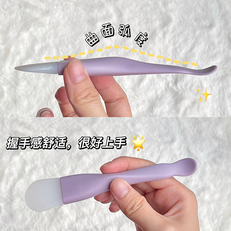 Двусторонняя силиконовая гигиеническая маска для лица, косметическая кисточка, легкое нанесение