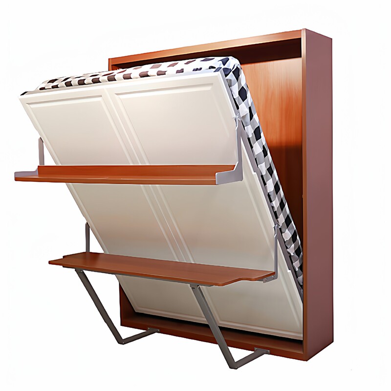 Bed and Desk Integrated Hardware Accessories, Hidden Folding Murphy Bed Manufacturer, 0.9m Small Apartment Metal Frame, Rust-Proof Bed and Desk Integrated Hardware Accessories, Hidden Folding Murphy Bed Manufacturer, 0.9m Small Apartment Metal Frame, Rust-Proof