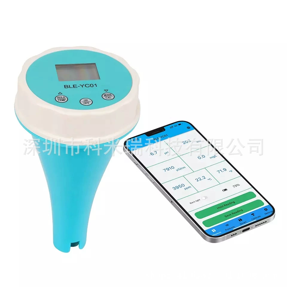 Новое приложение для подключения Bluetooth шесть-в-одном измеритель качества воды в бассейне PH/ORP/EC/TDS температура CL тестер остаточного хлора