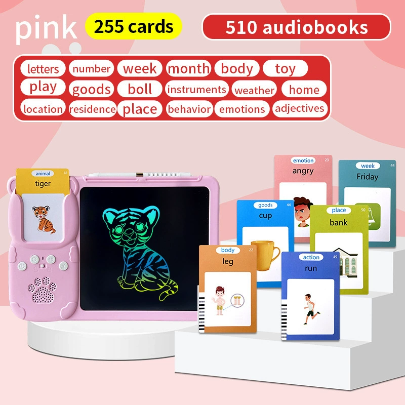 Early education learning machine with talking card reader, 8.5″, English content packs